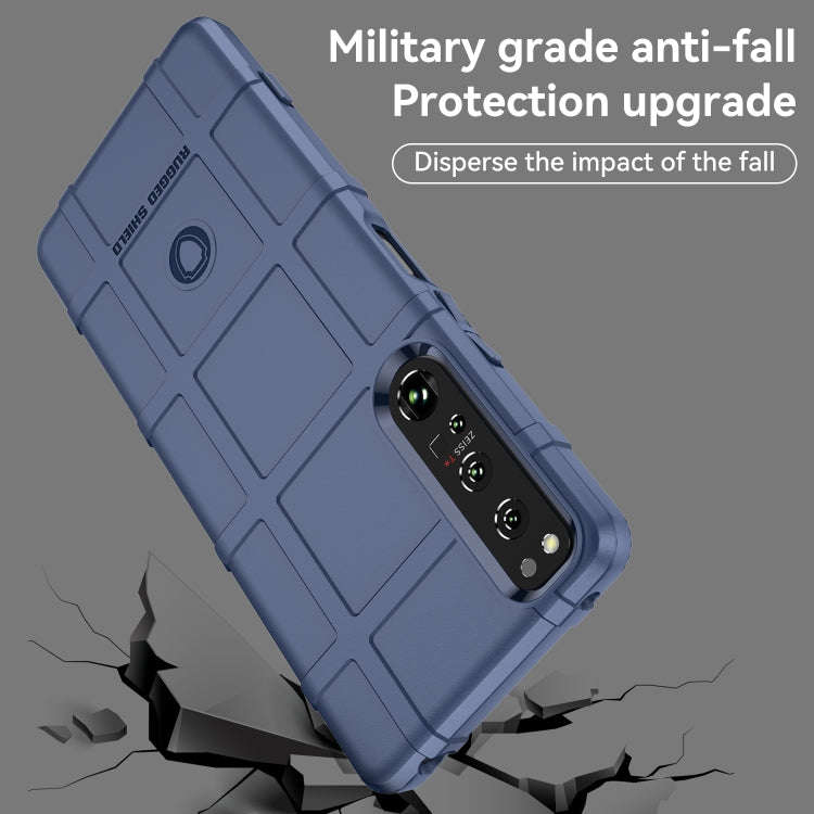 For Sony Xperia 1 IV Full Coverage Shockproof TPU Phone Case(Blue)