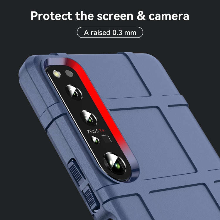 For Sony Xperia 1 IV Full Coverage Shockproof TPU Phone Case(Blue)