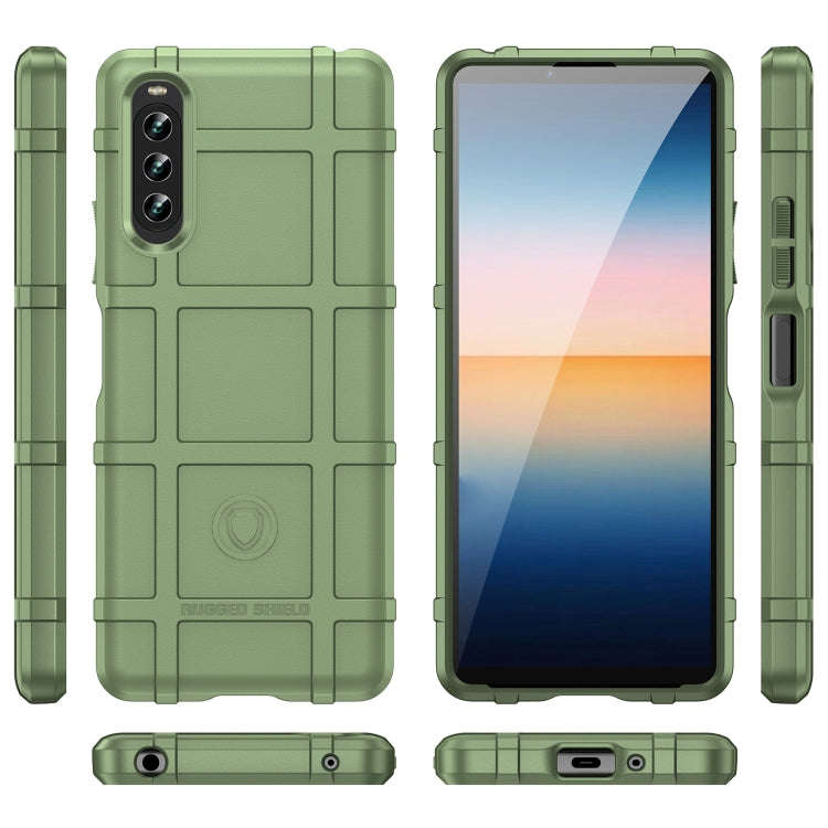 For Sony Xperia 10 IV Full Coverage Shockproof TPU Phone Case(Green)