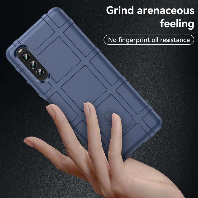 For Sony Xperia 10 IV Full Coverage Shockproof TPU Phone Case(Blue)