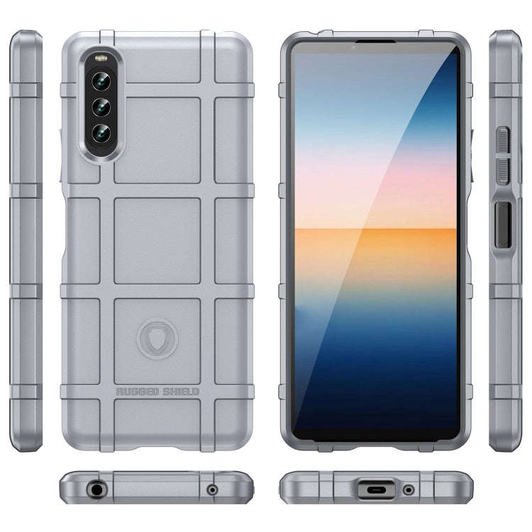 For Sony Xperia 10 IV Full Coverage Shockproof TPU Phone Case(Grey)