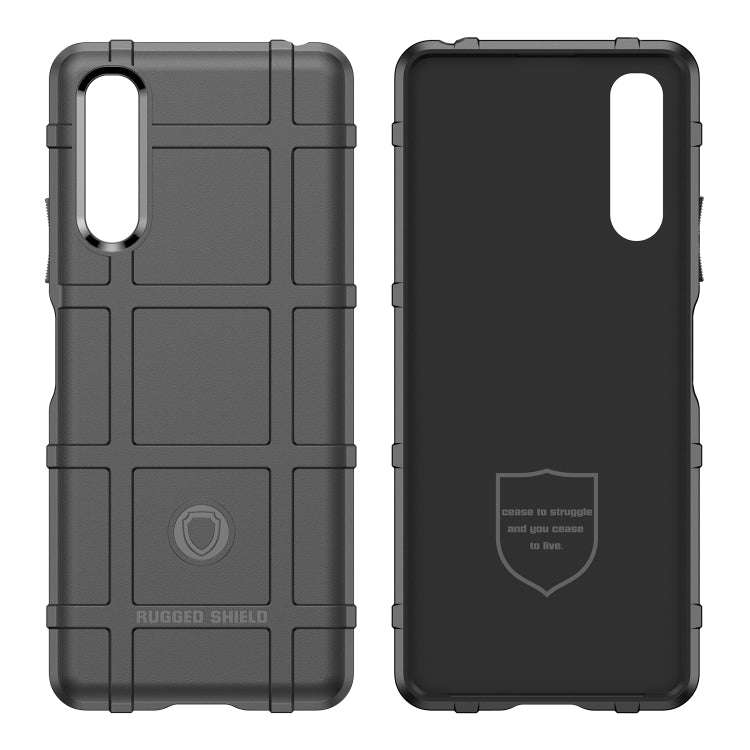For Sony Xperia 10 IV Full Coverage Shockproof TPU Phone Case(Black)