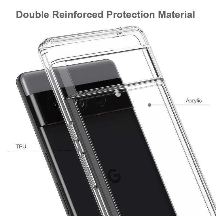 For Google Pixel 7 Pro Scratchproof TPU + Acrylic Protective Case(Transparent)