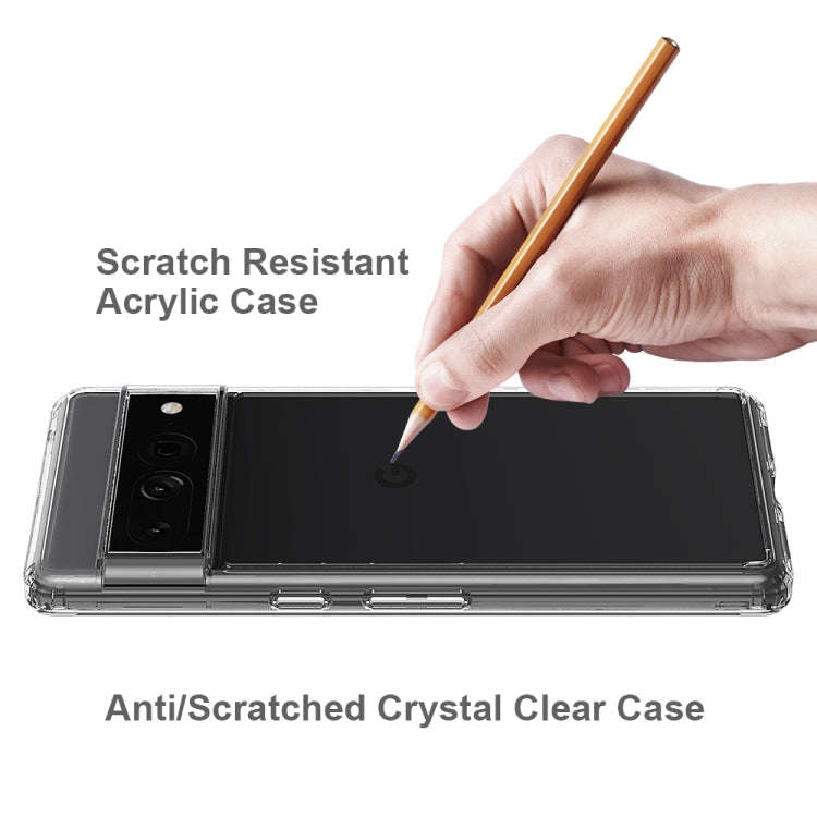 For Google Pixel 7 Pro Scratchproof TPU + Acrylic Protective Case(Transparent)