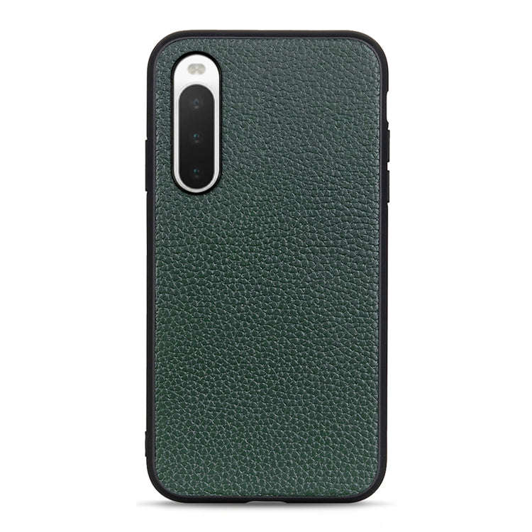 For Sony Xperia 10 IV Litchi Texture Leather Shockproof Phone Case(Green)