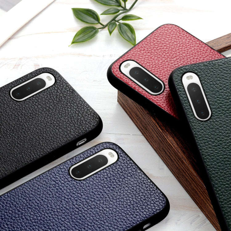 For Sony Xperia 10 IV Litchi Texture Leather Shockproof Phone Case(Green)