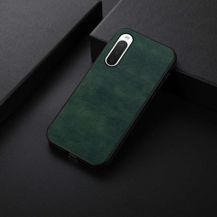 For Sony Xperia 10 IV Two-color Litchi Texture Phone Case(Green)