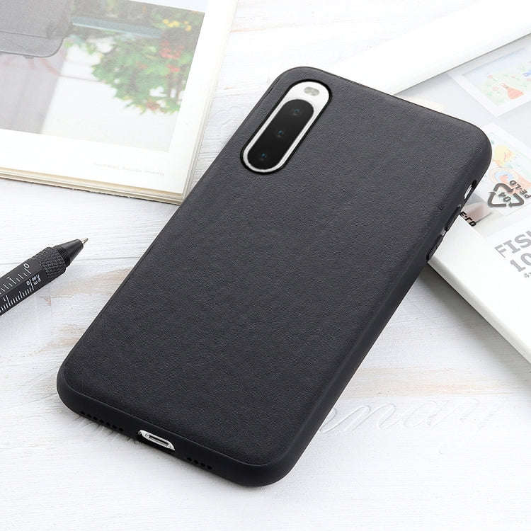 For Sony Xperia 10 IV Sheep Texture Leather Phone Case(Black)