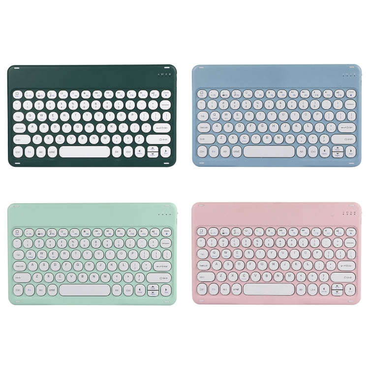 X4 Universal Round Keys Panel Spray Color Bluetooth Keyboard(Dark Night Green)
