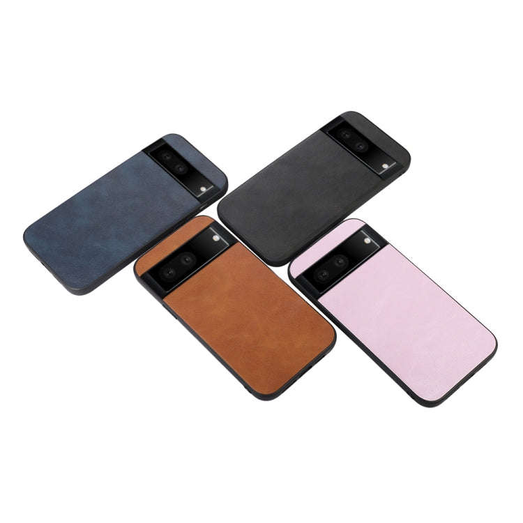 For Google Pixel 7 5G Cowhide Texture PU Phone Case(Blue)