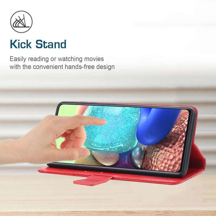 For Motorola Moto G Power 2022 Y Stitching Horizontal Flip Leather Phone Case(Red)