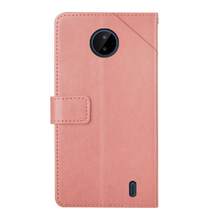For Nokia C10 / C20 Y Stitching Horizontal Flip Leather Phone Case(Rose Gold)
