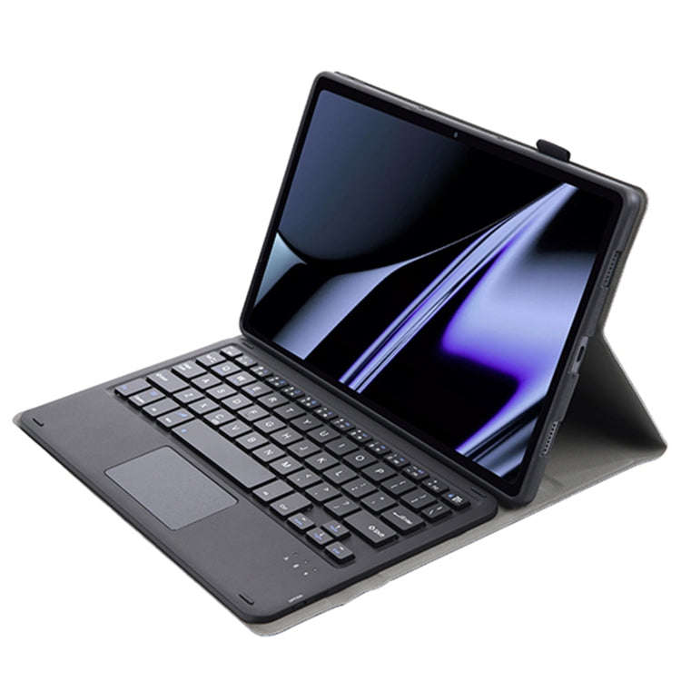 OP11-A Lambskin Texture Ultra-thin Bluetooth Keyboard Leather Case with Touchpad For OPPO Pad 11 ...