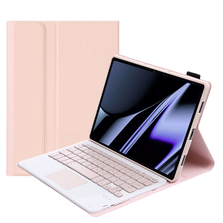 OP11-A Lambskin Texture Ultra-thin Bluetooth Keyboard Leather Case with Touchpad For OPPO Pad 11 ...