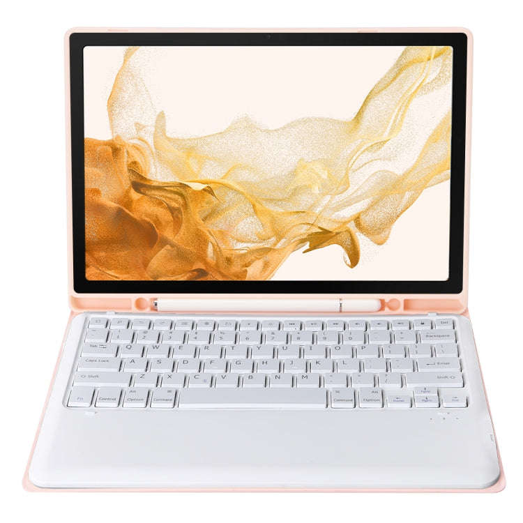 A800B Candy Color Detachable Bluetooth Keyboard Case with Pen Slot for Samsung Galaxy Tab S8+  / ...