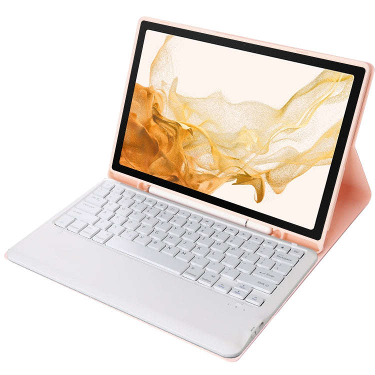 A800B Candy Color Detachable Bluetooth Keyboard Case with Pen Slot for Samsung Galaxy Tab S8+  / ...