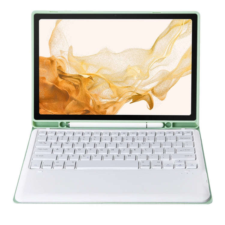 A800B Candy Color Detachable Bluetooth Keyboard Case with Pen Slot for Samsung Galaxy Tab S8+  / ...