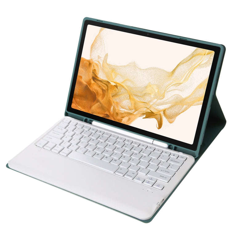 A800B Candy Color Detachable Bluetooth Keyboard Case with Pen Slot for Samsung Galaxy Tab S8+  / ...