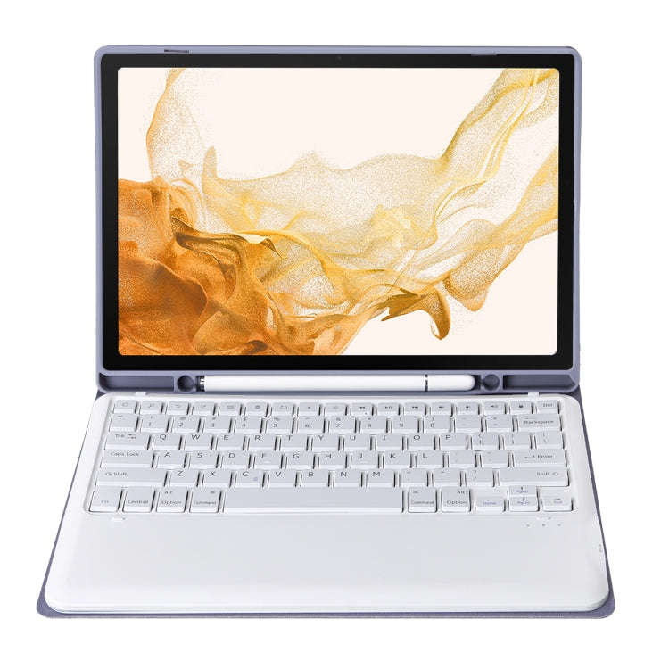 A800B Candy Color Detachable Bluetooth Keyboard Case with Pen Slot for Samsung Galaxy Tab S8+  / ...