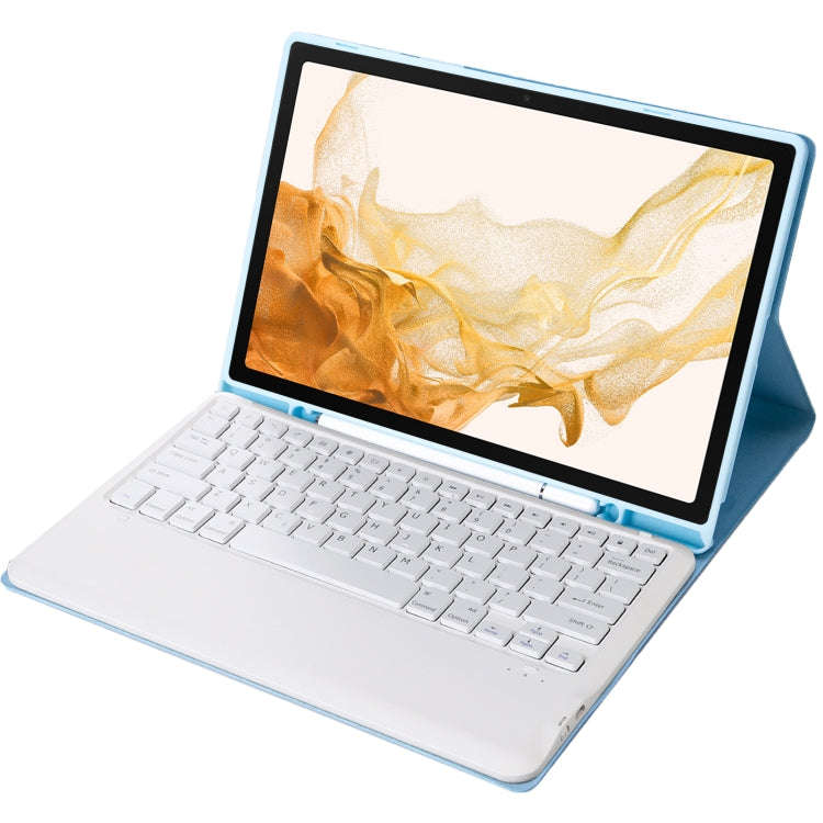A800B Candy Color Detachable Bluetooth Keyboard Case with Pen Slot for Samsung Galaxy Tab S8+  / ...