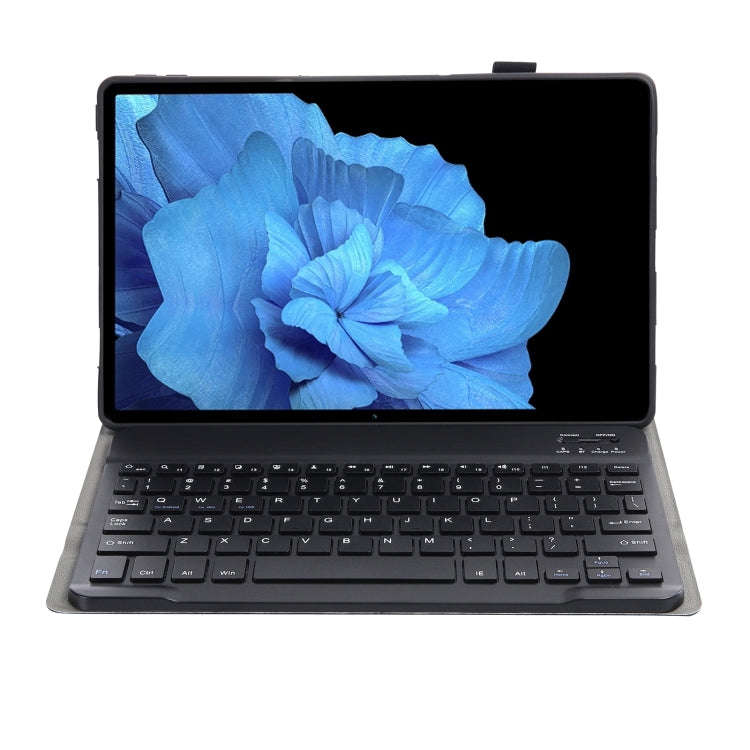AV11 Lambskin Texture Ultra-thin Bluetooth Keyboard Leather Case For vivo Pad 11 inch(Black)
