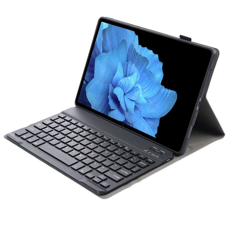 AV11 Lambskin Texture Ultra-thin Bluetooth Keyboard Leather Case For vivo Pad 11 inch(Black)