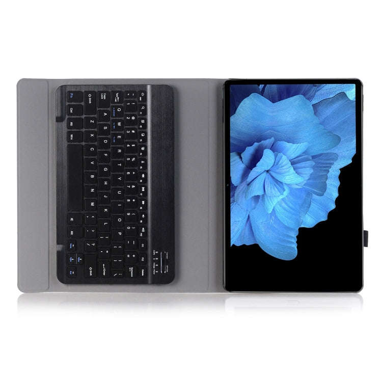 AV11 Lambskin Texture Ultra-thin Bluetooth Keyboard Leather Case For vivo Pad 11 inch(Black)