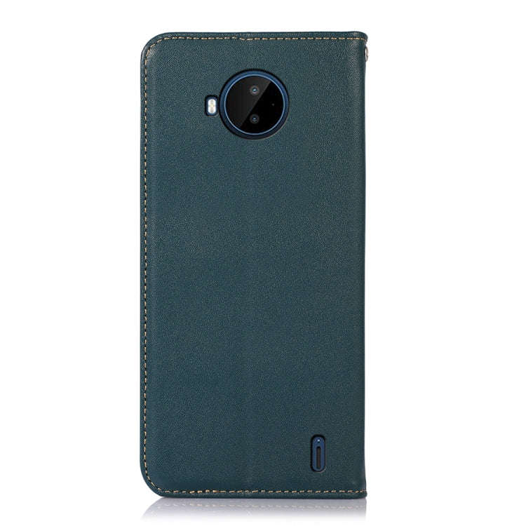 For Nokia C20 Plus KHAZNEH Nappa Top Layer Cowhide Leather Phone Case(Green)
