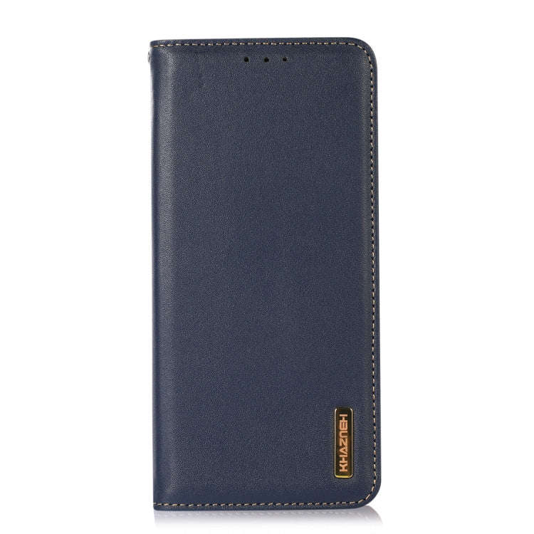 For Nokia G11 / G21 4G KHAZNEH Nappa Top Layer Cowhide Leather Phone Case(Blue)