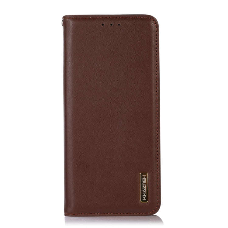 For Kyocera Digno BX2 KHAZNEH Nappa Top Layer Cowhide Leather Phone Case(Brown)