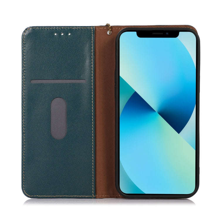 For Sony Xperia 1 IV KHAZNEH Nappa Top Layer Cowhide Leather Phone Case(Green)