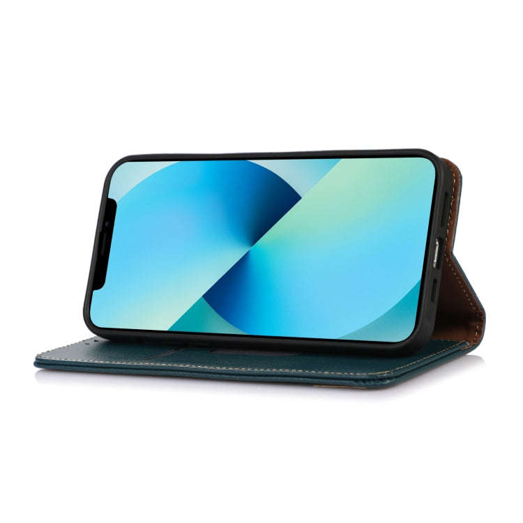 For Sony Xperia 1 IV KHAZNEH Nappa Top Layer Cowhide Leather Phone Case(Green)