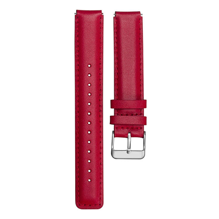 For Huawei Band 3 Smart Bracelet Leather Watch Band(Red)