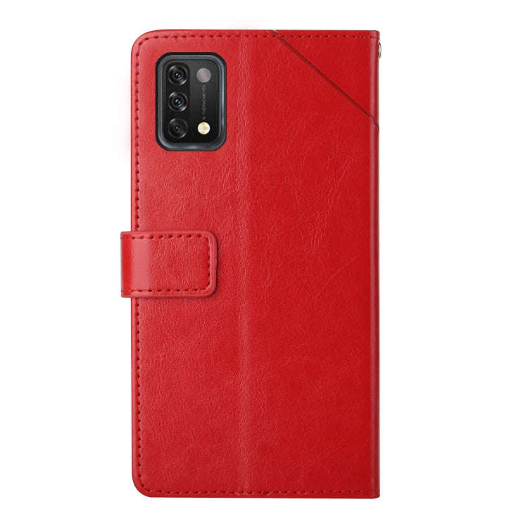 For UMIDIGI A11 Y Stitching Horizontal Flip Leather Phone Case(Red)