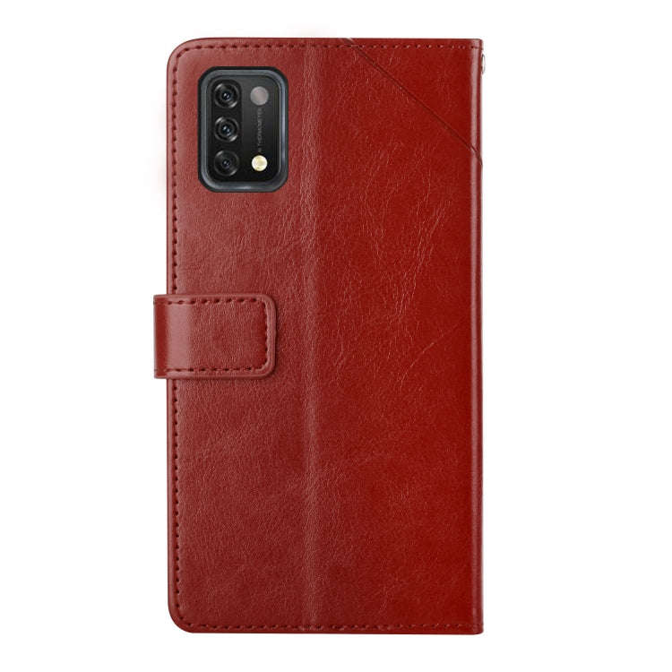 For UMIDIGI A11 Y Stitching Horizontal Flip Leather Phone Case(Brown)
