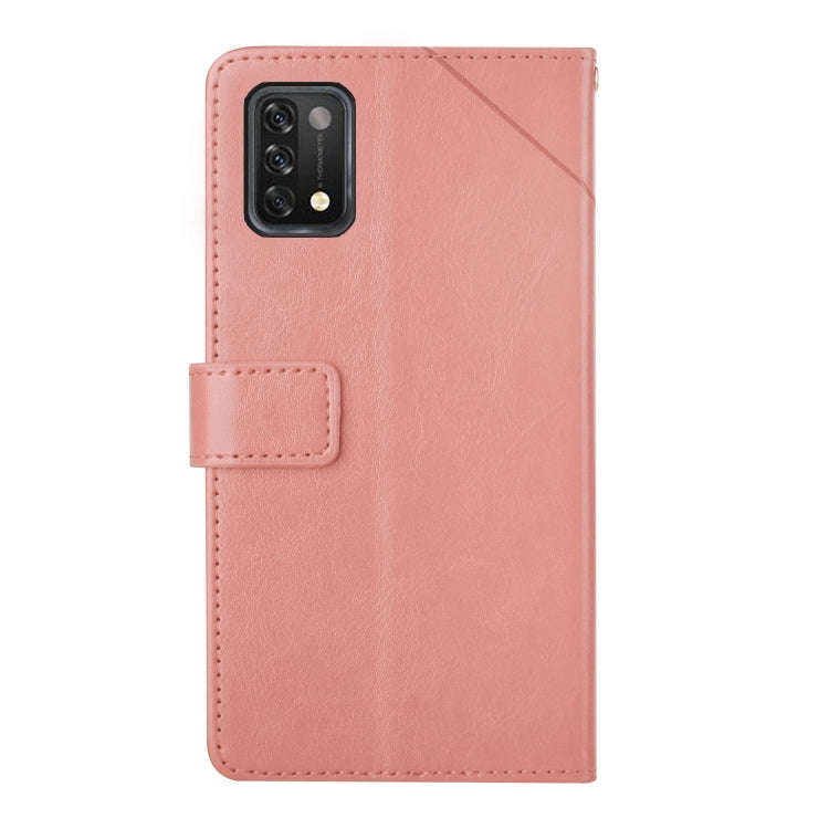 For UMIDIGI A11 Y Stitching Horizontal Flip Leather Phone Case(Rose Gold)