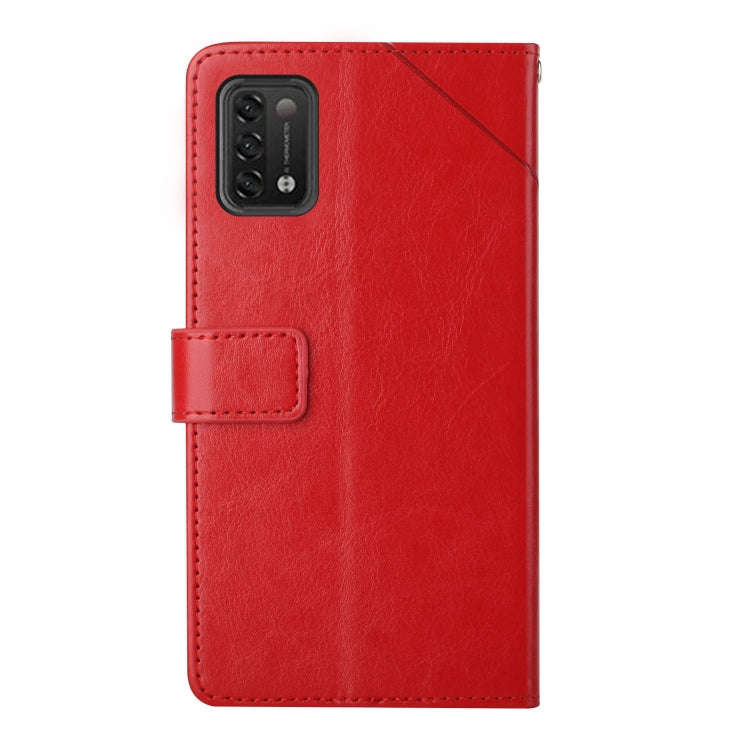 For UMIDIGI Power 5 Y Stitching Horizontal Flip Leather Phone Case(Red)