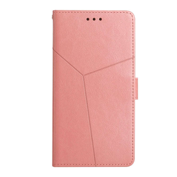 For UMIDIGI A7 Y Stitching Horizontal Flip Leather Phone Case(Rose Gold)