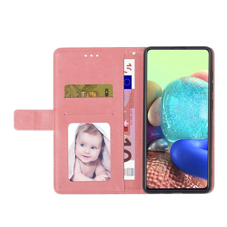 For UMIDIGI A7 Y Stitching Horizontal Flip Leather Phone Case(Rose Gold)