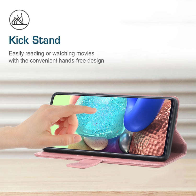 For UMIDIGI A7 Y Stitching Horizontal Flip Leather Phone Case(Rose Gold)