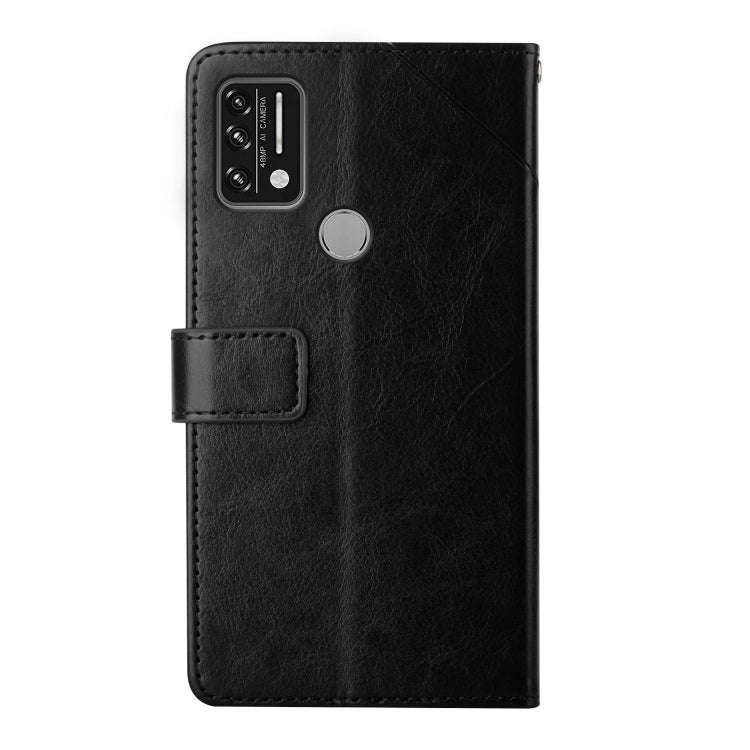 For UMIDIGI A7 Pro Y Stitching Horizontal Flip Leather Phone Case(Black)