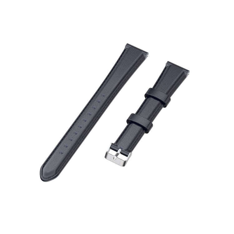 For Huawei B3 Oil Wax Leather Watch Band(Navy Blue)