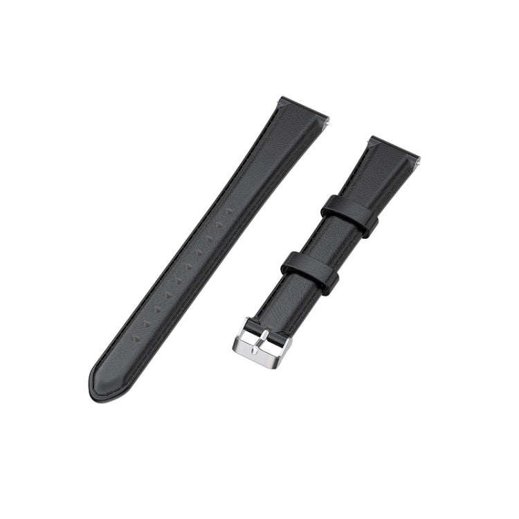 For Huawei B3 Oil Wax Leather Watch Band(Black)