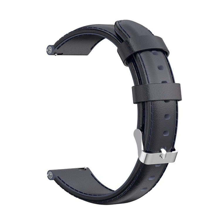 For Huawei B5 Oil wax Leather Watch Band(Navy Blue)