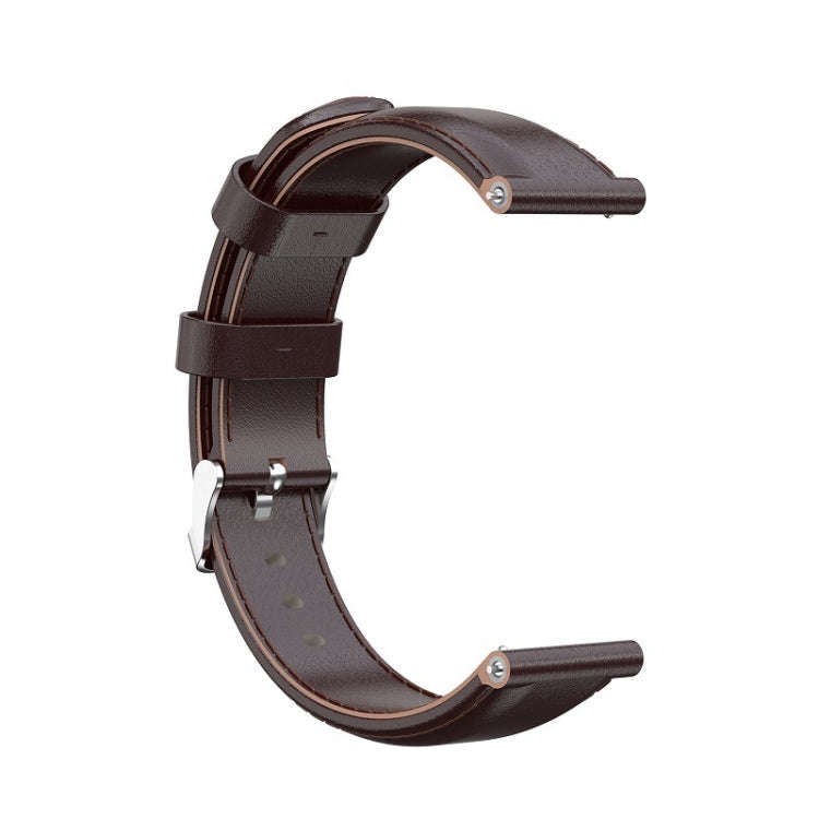 For Huawei B5 Oil wax Leather Watch Band(Coffee)