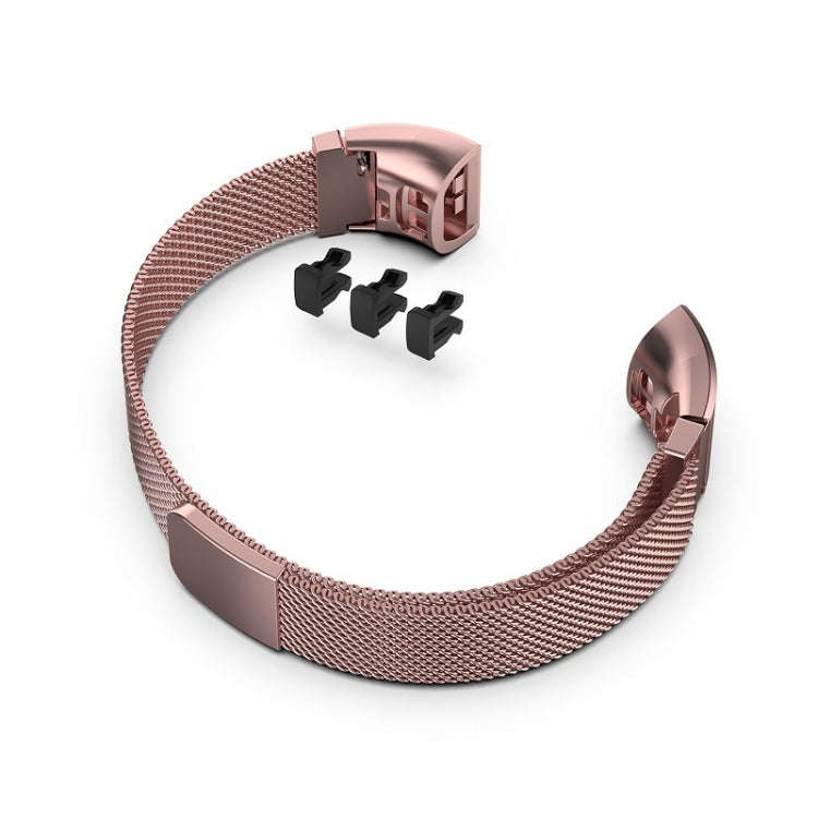 For  Huawei Band 3 & 4 Pro Milanese Strap(Rose Pink)