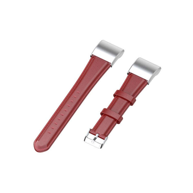 For Huawei Band 3 & 4 Pro Oil wax Leather Watch Band(Big Red)