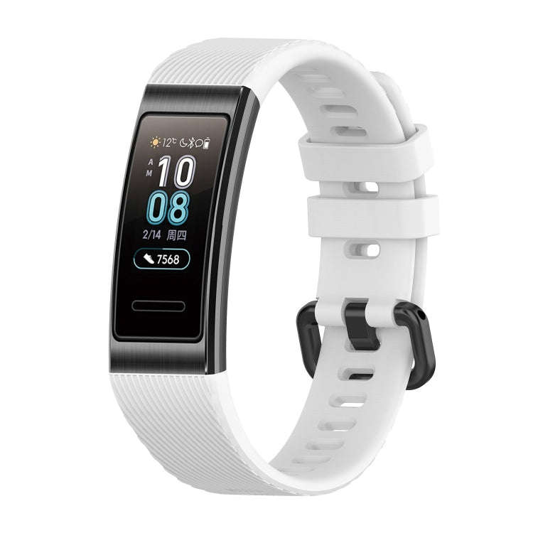 For Huawei Band 3 & 4 Pro Silicone Watch Band(White)