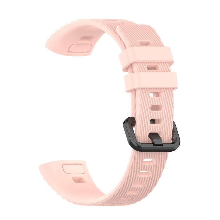 For Huawei Band 3 & 4 Pro Silicone Watch Band(Pink)