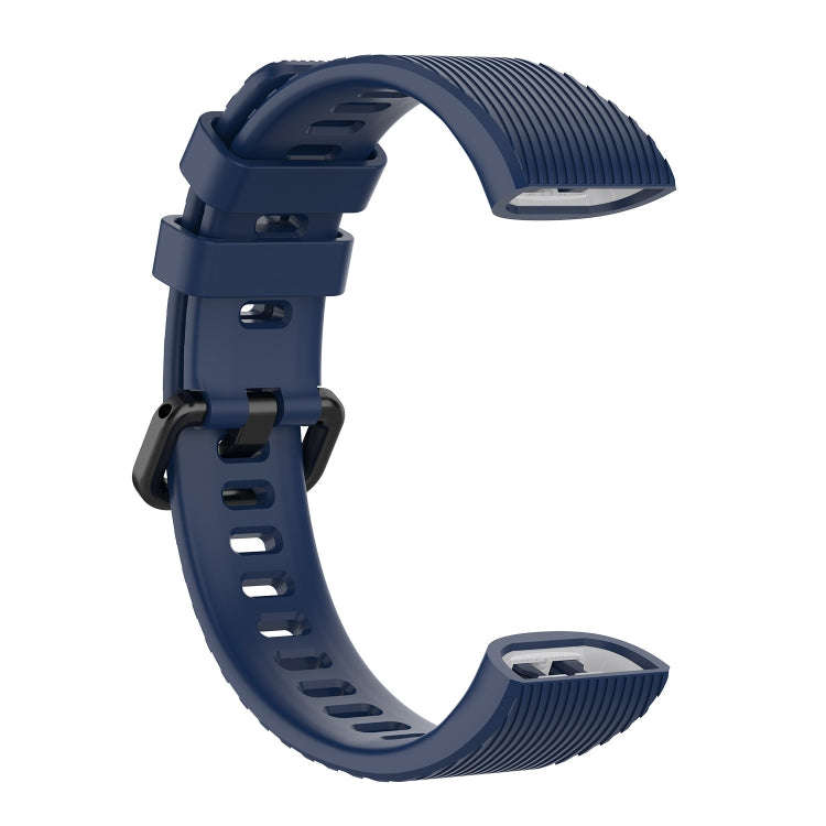 For Huawei Band 3 & 4 Pro Silicone Watch Band(Navy Blue)